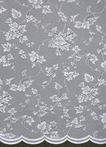 Halbtransparenter Store mit gebogtem Abschluss 