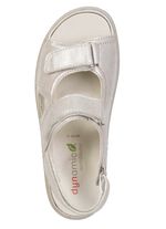 Waldl&auml;ufer, bequeme Damen-Sandalen, Weite H, mit herausnehmbarem Fussbett CHAMPAGNER