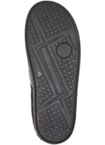 Pantoffel mit elastischer Zugkordel SCHWARZ-GRAU