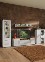 Wohnwand mit LED-Beleuchtung 