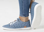 Gemini, sommerliche Damen-Schnürschuhe, Weite G, mit herausnehmbarem Fussbett JEANS