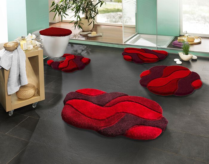 «Grund» Badgarnitur in verschiedenen Farben ROT