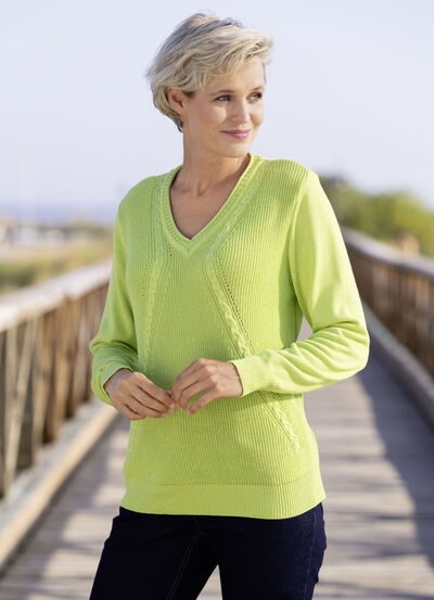 Pullover mit Strukturmix 