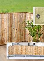 Balkon-Sichtschutz in Bambus-Optik , 