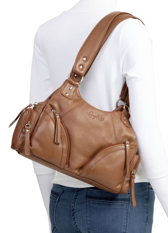 Laurina, Tasche, Damen, aus Leder COGNAC