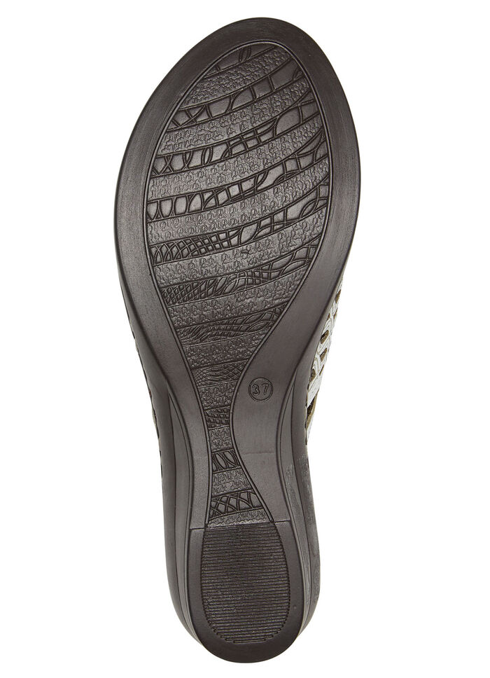 ELENA EDEN-Clog aus gepr&auml;gtem Rind-Nappaleder WEISS