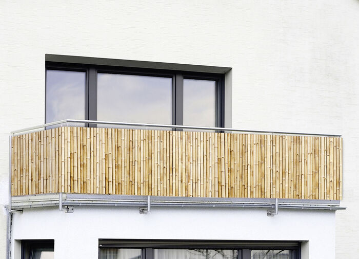 Balkon-Sichtschutz in Bambus-Optik , 