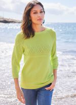 Pullover in Strukturmustermix 