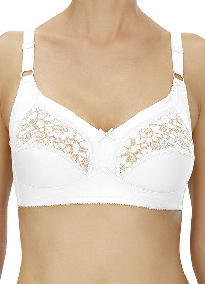 Naturana Zweierpack BH mit Spitze in den Obercups 