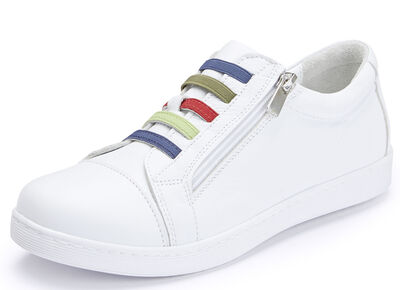 Andrea Conti Sneaker mit bunten Gummibändern 