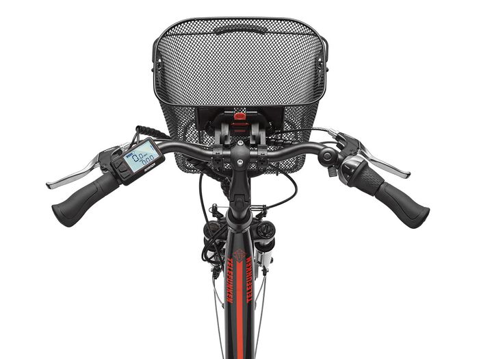 City-E-Bike mit Komfort-Ausstattung von Telefunken ANTHRAZIT