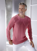 Rundhalspullover von «Milano Italy» in 3 Farben KORALLE