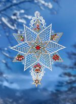 Fensterbild aus Plauener Spitze 