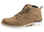 Waldläufer Schnür-Stiefelette aus hochwertigem Nubukleder CAMEL