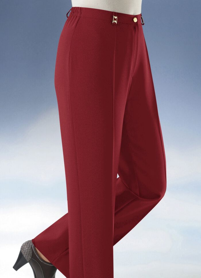 Hose mit weiterem Bundumfang in 9 Farben ROT