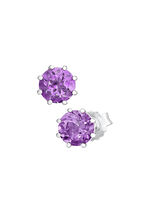 Süsse Ohrstecker mit echt Amethyst 