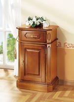 Kommode, 1-türig, mit goldfarbenen Metallgriffen KIRSCHBAUM