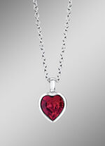 Herz-Anhänger mit Swarovski®-Kristall und Kette 