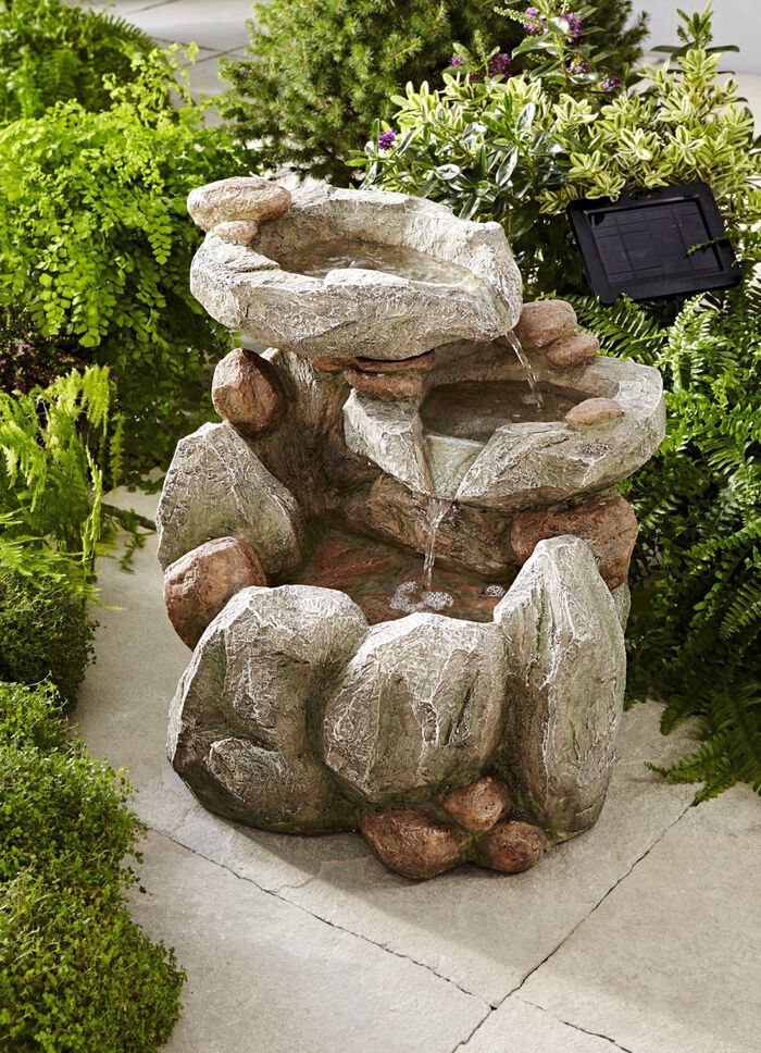 Solar-Brunnen Felsen 