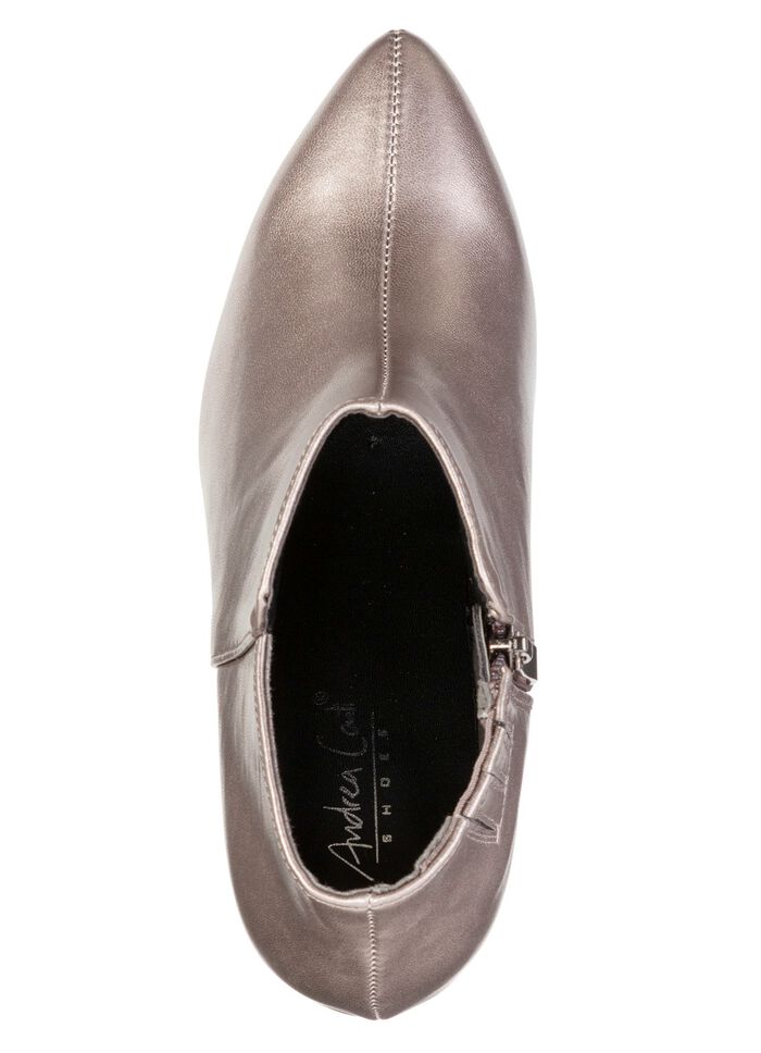 Andrea Conti, trendige Damen-Stiefeletten, mit Reissverschluss ALTSILBER