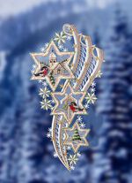 Fensterbild &laquo;3 Sterne mit Schweif&raquo; 