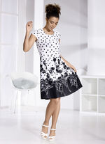 Kleid mit attraktivem Tupfendessin 