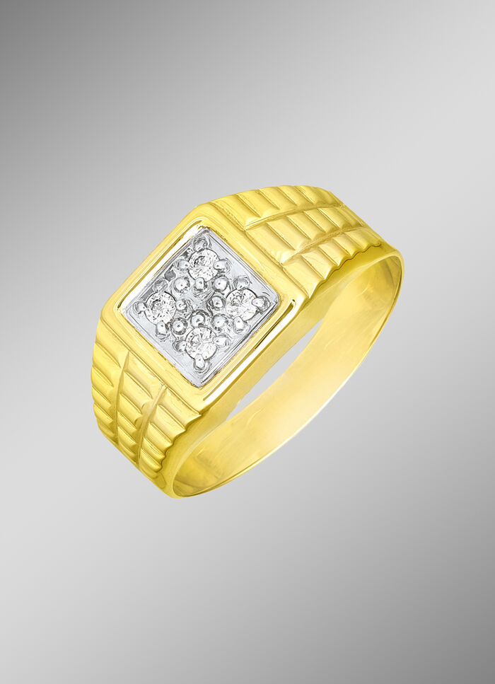 Schicker Herrenring aus Gold 