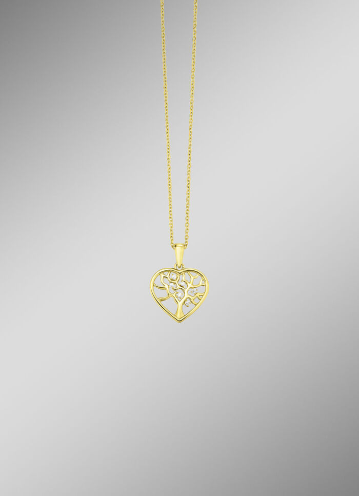 Vergoldeter Anh&auml;nger mit Zirkonia 