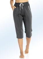 Caprihose mit Zierband ANTHRAZIT
