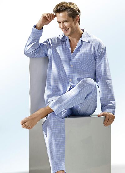 Pyjama, durchgeknöpft, gewebt 