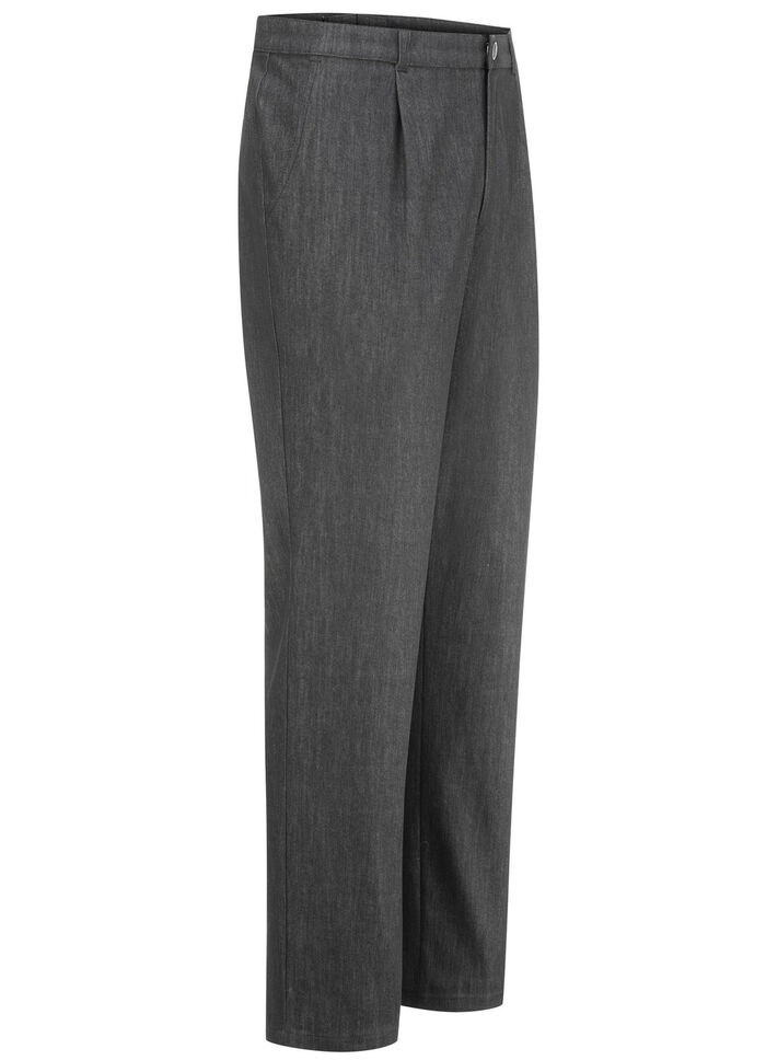 «Klaus Modelle»-Edeljeans mit Bundfalten in 2 Farben ANTHRAZIT