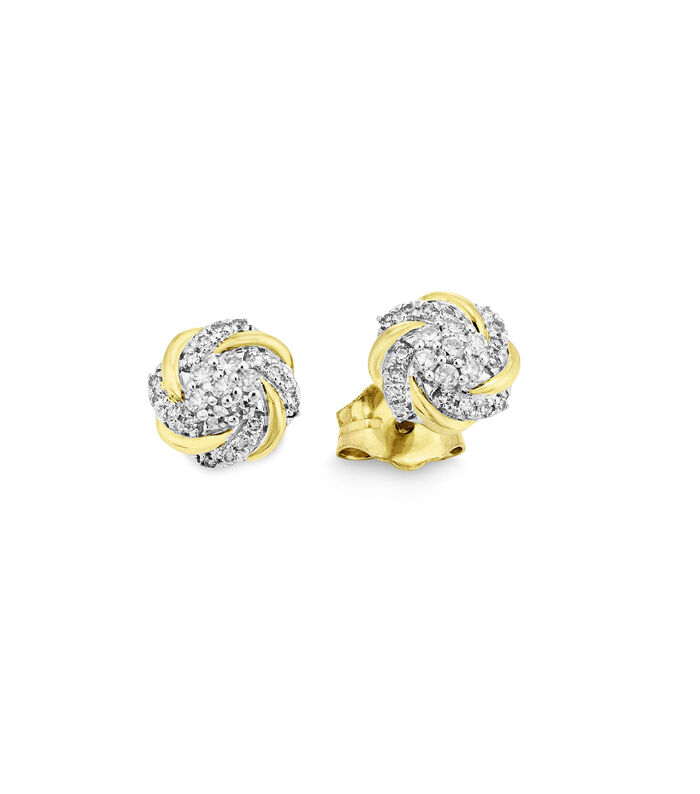 Ohrstecker mit 46 Diamanten 