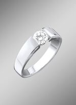 Exquisiter Damenring in Weissgold mit Brillant 