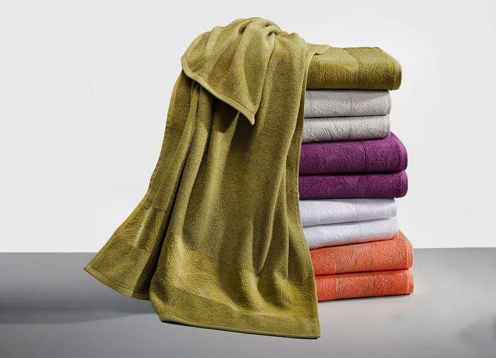 Kuschelweiche Frottier-Serie aus reiner Baumwolle OLIV