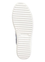 ELENA EDEN Schnürschuh aus effektvoll bedrucktem Nubukleder BLAU