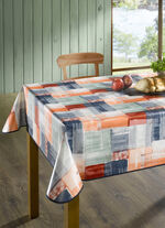 Wachstuch-Tischdecke in Patchwork-Optik ROT-BUNT
