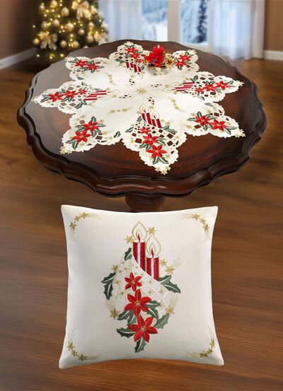 Weihnachtliche Tisch- und Raumdekoration 