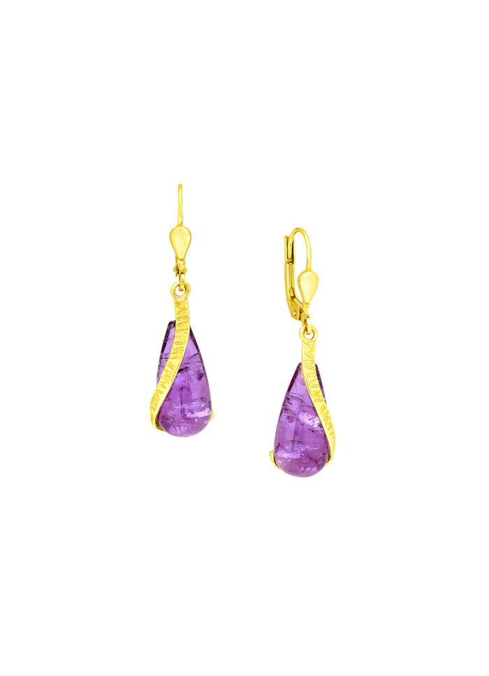 Ohrringe mit echt Amethyst 