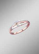 Eleganter Damenring in Bicolor mit Brillanten 