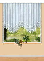 Blumenfenster-Vorhang mit Plauener Spitze 