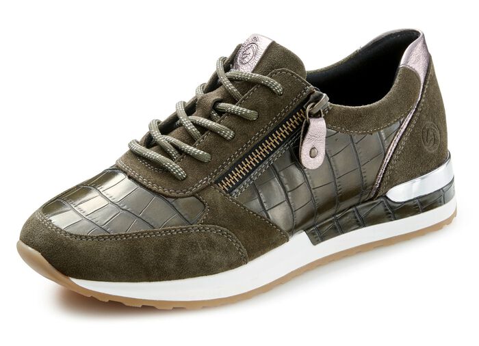 Schn&uuml;rschuh mit herausnehmbarem Fussbett KHAKI