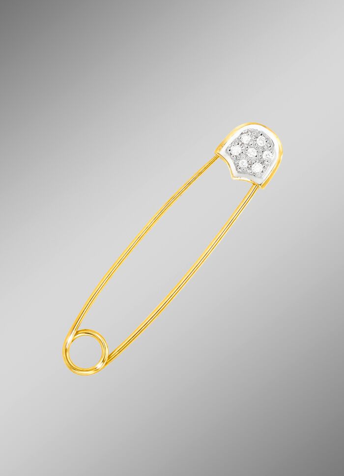 Brosche mit Brillanten 