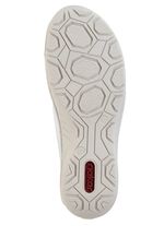 Rieker, klassische Damen-Slipper, mit Gummizug WEISS