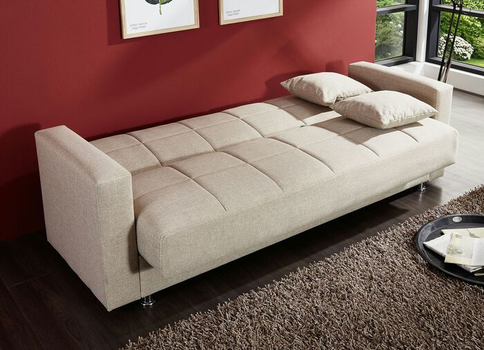 Klick-Klack-Sofa mit Dekokissen, 