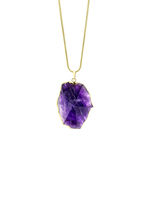 Echt Amethyst Anhänger mit Kette 