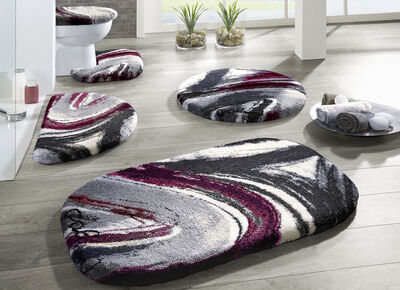 «GRUND» Designer-Badgarnitur in verschiedenen Farben BORDEAUX-ANTHRAZIT