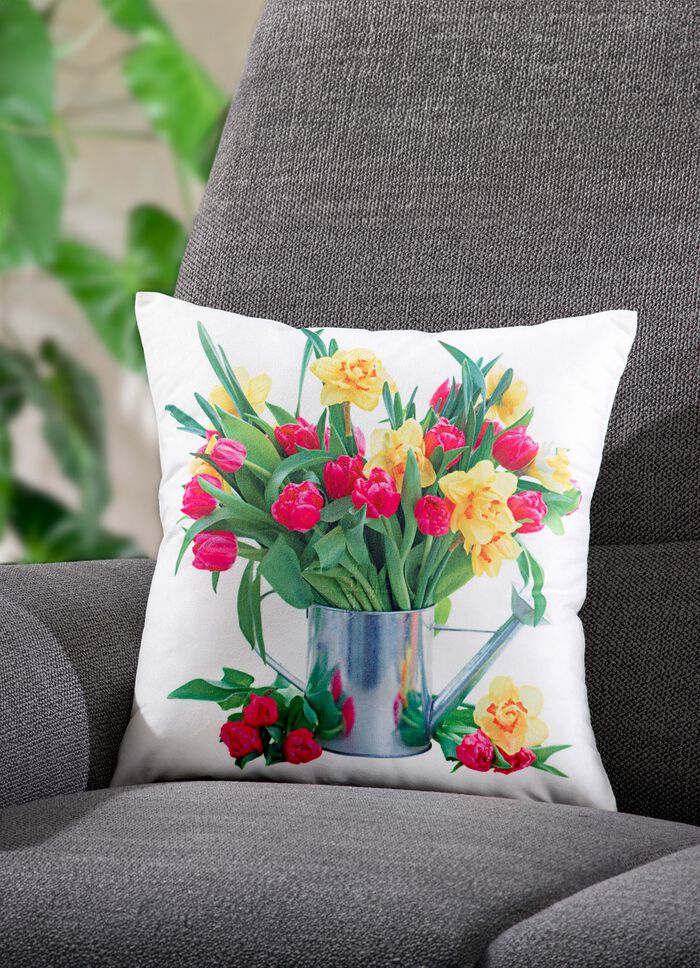 Kissenbezug &laquo;Tulpen&raquo; mit Reissverschluss  