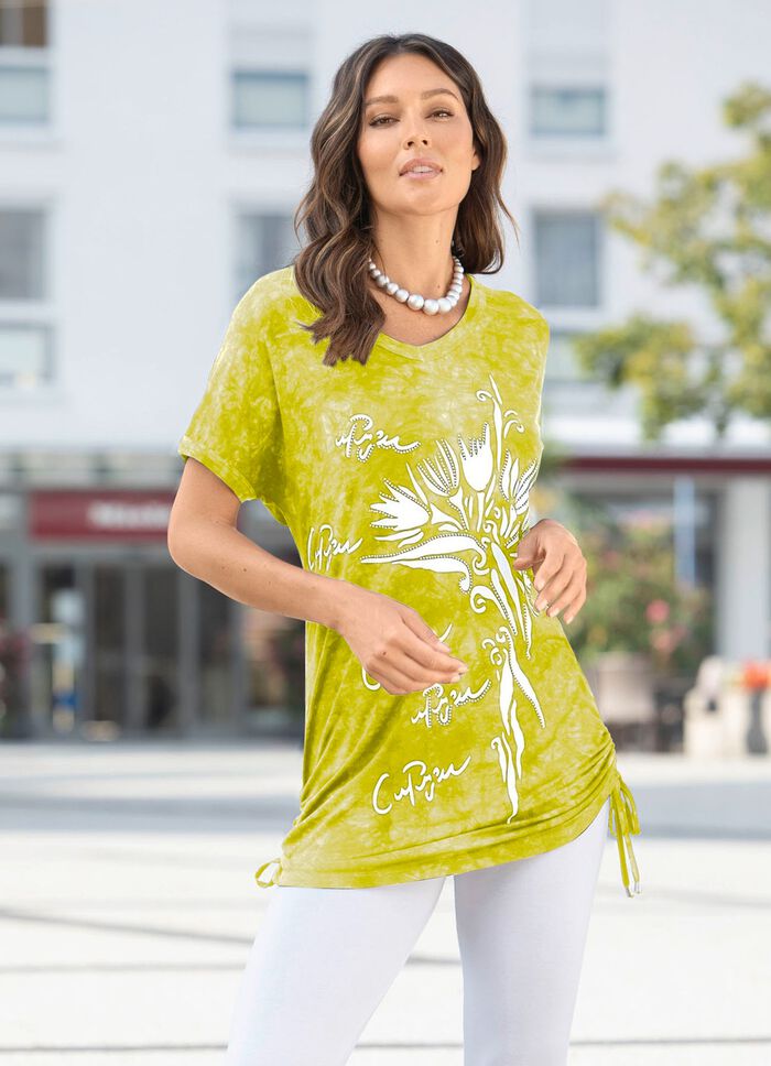 Longshirt in Batik-Optik in 2 Farben 