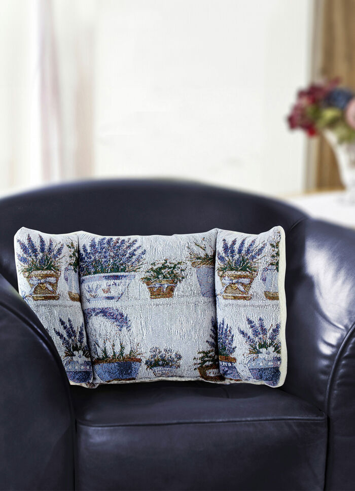 Rückenkissen mit Lavendel-Motiv 