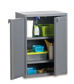 Geräteschrank aus Kunststoff HELLGRAU